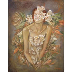 Laiba Maqsood, 36 x 48 Inch, Acrylic on Canvas, Floral Paintings, AC-LMQ-004